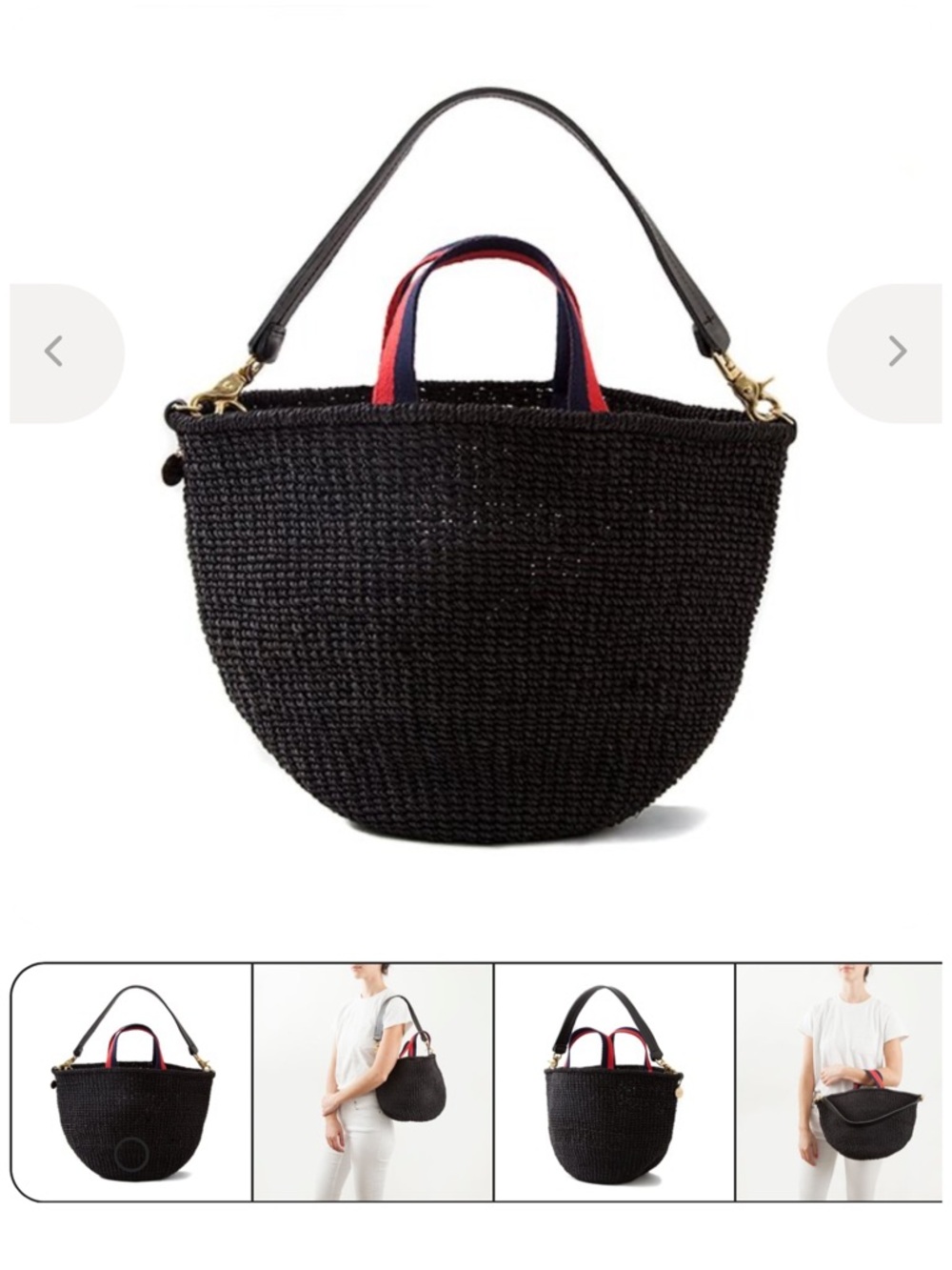 Clare Vivier — Clare V. Lea Tote — Black Woven